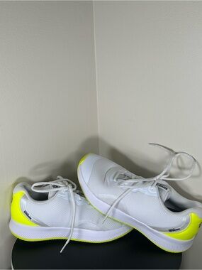 Wilson White & Neon Yellow Low-Top Training Shoes